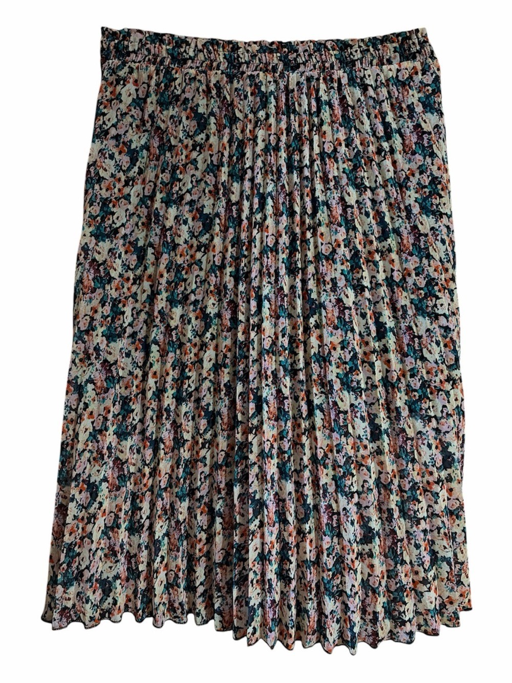 Disney Cinderella Collection Floral Pleated Maxi Skirt Size L - Picture 2 of 5